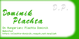 dominik plachta business card